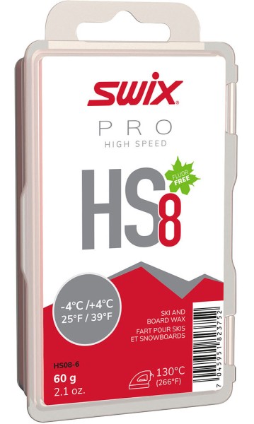 SWIX HS8 Red, -4°C/+4°C, 60g