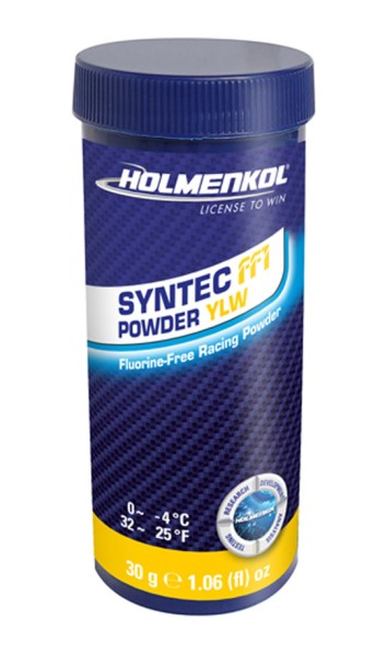 Holmenkol Syntec FF1 Powder YLW, 30g, Schneetemperaturen von 0° bis -4°C