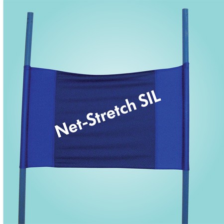 Riesentorlauf/-Super-G Flagge, Net-Stretch-SIL FIS, blau, Druck