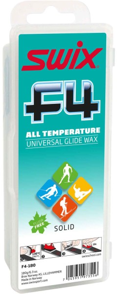 Swix F4 All Temperatur universal Glide Wax, 180g