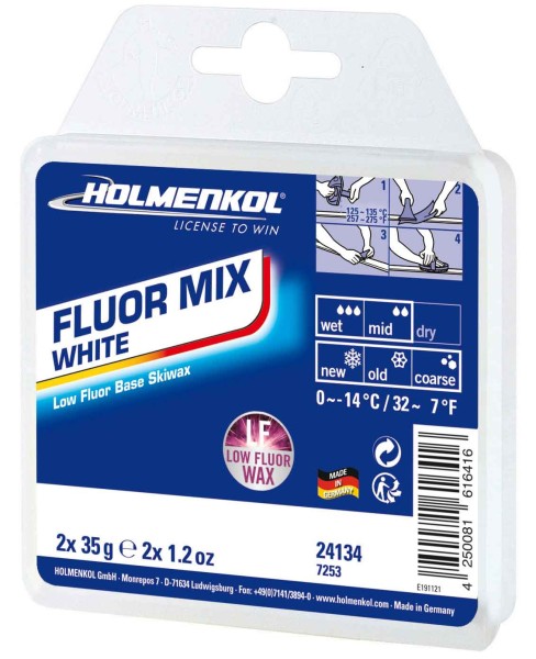 Holmenkol Fluormix white 2 x 35g, 0° bis -14° C