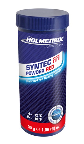 Holmenkol Syntec FF1 Powder RED, 30g, Schneetemperaturen von -4° bis -12°C